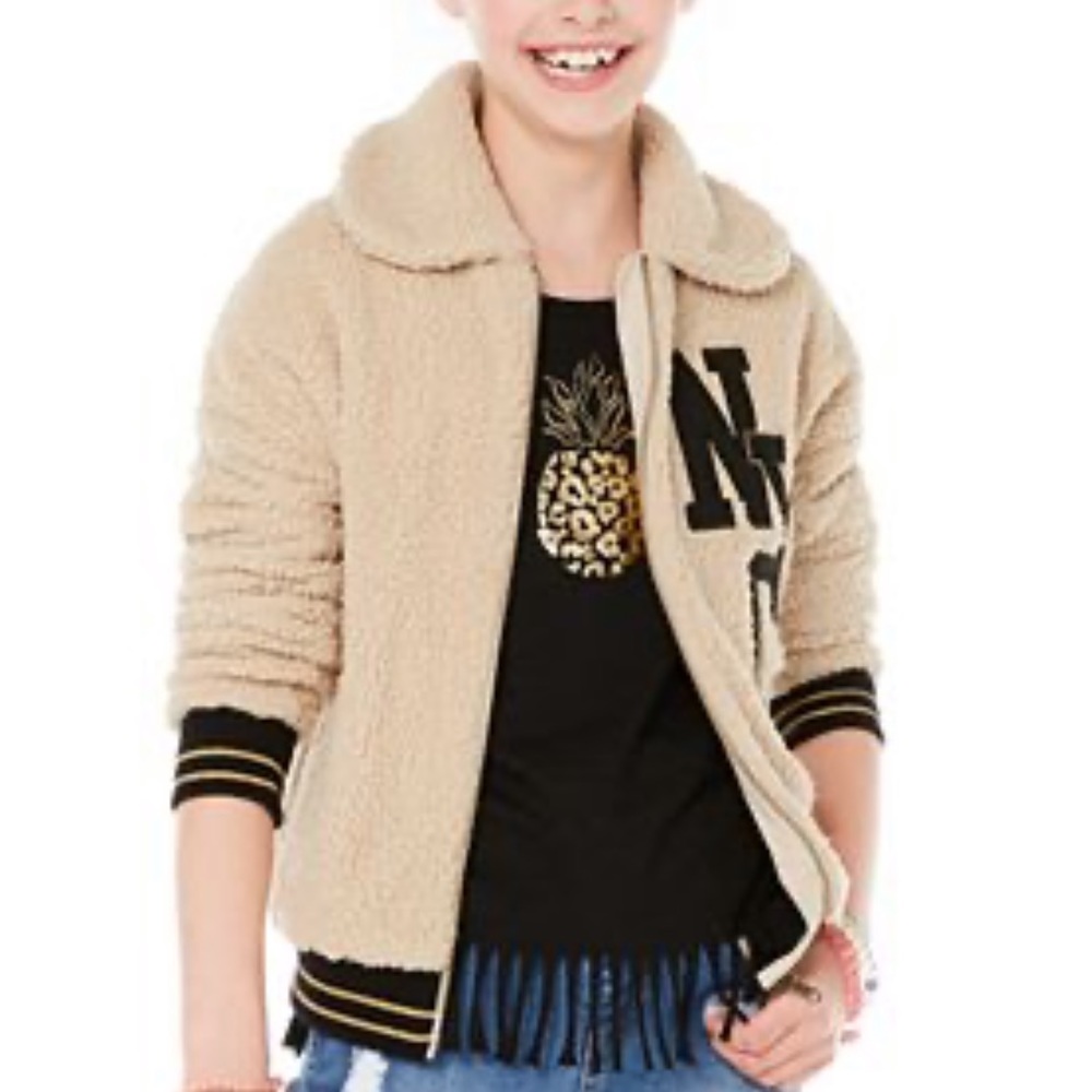 Epic Threads Big Girl NYC Teddy Jacket, Size: M